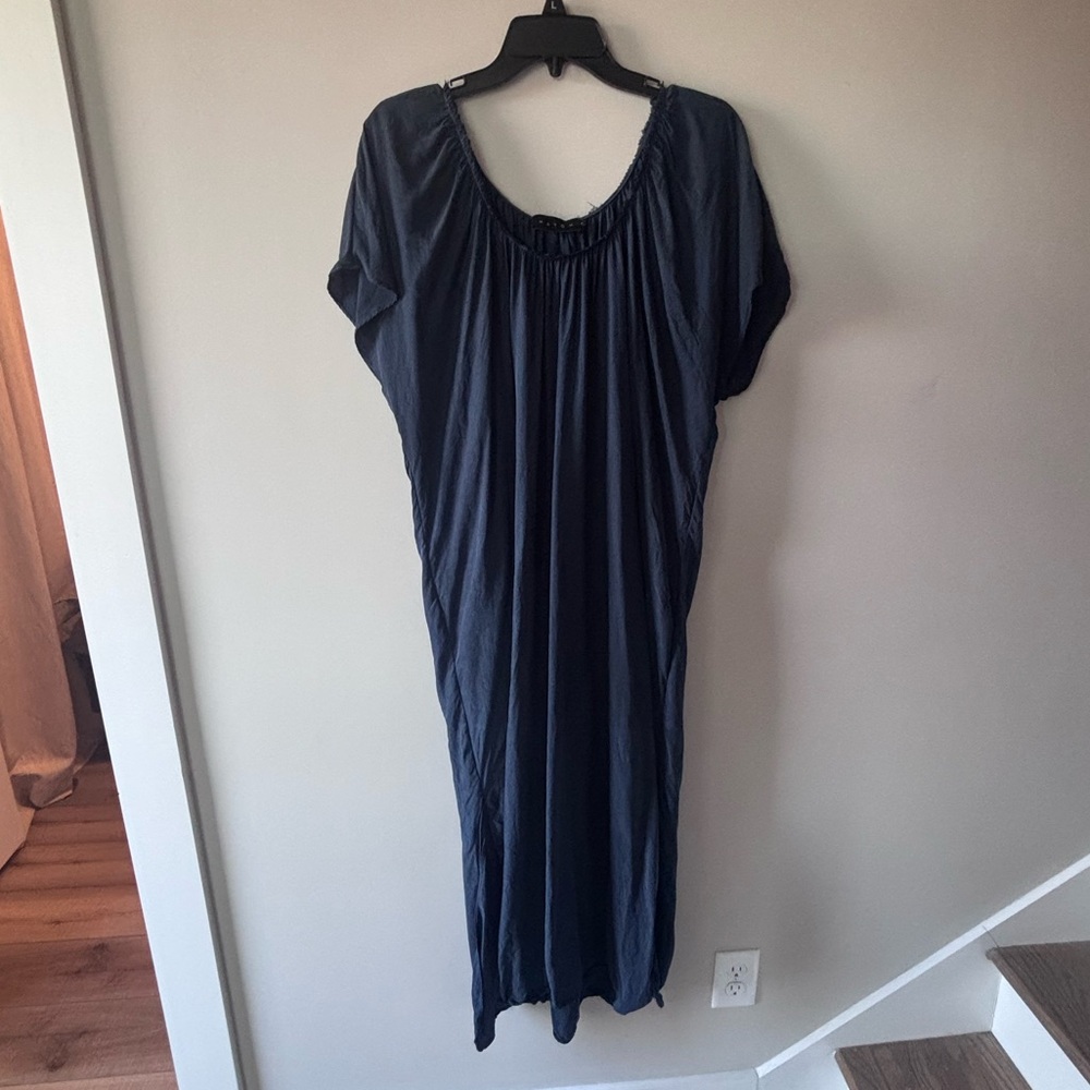 Hatch Navy Blue Midi Dress
